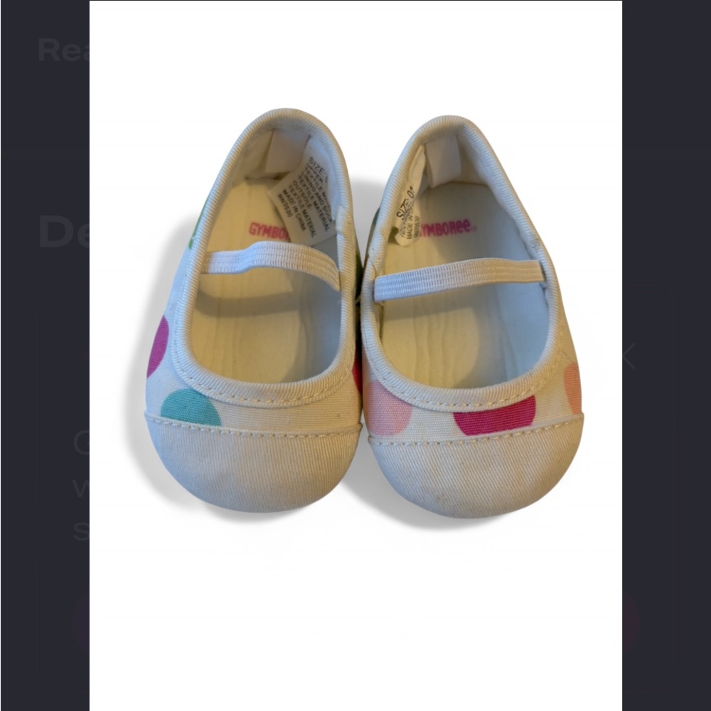 Gymboree Baby Shoes with Colorful Polka Dots